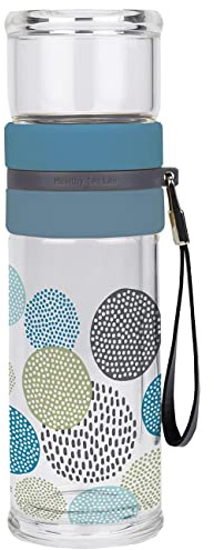 GEDALABELS Glasflasche m. Teesieb Skandinavien Design 300ml