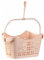 Engelland - 1 x Wäscheklammern-Korb, Hängekorb, mit Griff und Haken zum Auf-Hängen, PP-Kunststoff, L 24 x B 14,5 x H 13 cm, Farbe: Hell-Rosa