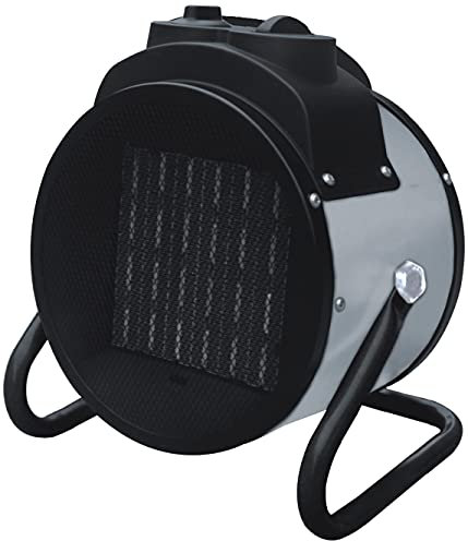 Salvador Escoda Chauffage en céramique industriel Mercalor 5000 W, acier peint IP24, 260 x 400 x 400 mm, thermostat intégré et ventilateur