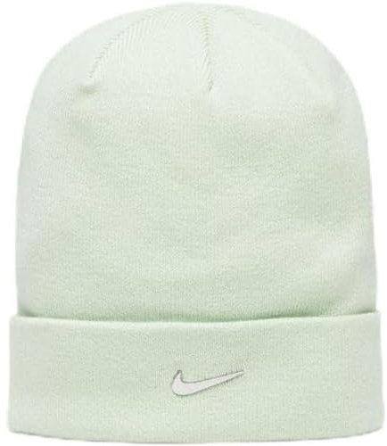Nike FB6527-343 U NK Peak Beanie SC MTSWSH L Hat Unisex Adult Honeydew/METALLIC Silver Größe 1SIZE