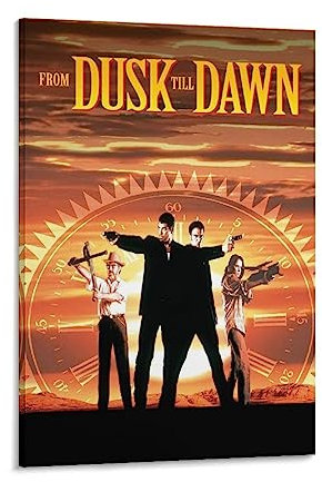 BAOCE Filmposter From Dusk Till Dawn (14) Kunstwerke Leinwand Poster Wandkunst Drucke Home Modern Decor 60 x 90 cm