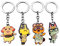 Animal Cross Schlüsselanhänger Niedliche Kleine Tier Metall Schlüsselanhänger Cartoon Anhänger Hohe Qualität Zinklegierung Charme (4pcs)