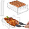 Wilsonzin 2 Stück Heißluftfritteuse Grillrost Kompatibel für Dual Zone Heißluftfritteuse mit 4 Grillstäbchen air fryer rack 304 Edelstahl Dual Heißluftfritteuse Zubehör für Air Fryer Zubehör