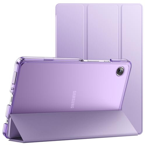JETech Hülle für Samsung Galaxy Tab A9 8,7 Zoll 2023, Dünn Transluzent Rückseite Tri-Fold Folio Ständer Tablet Schutzhülle (Helles Lila)