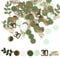 MplehDa Confetti Green Gold, 400pcs Birthday Decorative Confetti, Happy Cake Table Gold Party, Party Anniversary Decorations (30th), CBY-013