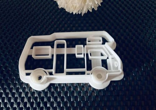 Keksausstecher, Ausstechform, Campervan, Ausstecher, Cookie Cutter, Ausstecher, Backform (S: 7,5 x 4,4 x 1,1 cm)