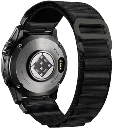 20mm Quickfit Armband für Garmin Fenix 8 43mm, Fenix 7S, Fenix 6S/6S Pro | für epix Pro Gen 2 42mm, Descent Mk3i 43mm, Weiches, Atmungsaktives Nylon Armband, Edelstahl G-Haken, Verstellbares Armband