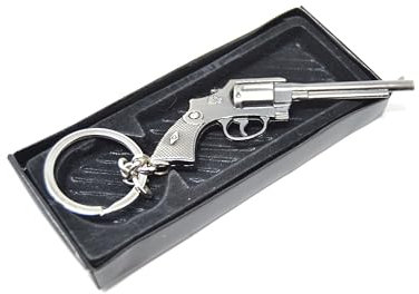 better with friends Schlüsselanhänger Revolver Pistole Battle Royal 8 cm, mehrfarbig, Large