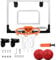 NaXew Indoor Basketball Hoop for Bedroom | Wall Mounted/Over Door Mini Basketball Hoop Includes Basketball and Net