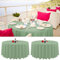 2er-Pack runde Tischdecken, 229 cm, Salbeigrün, runde Tischdecke, knitterfrei, waschbar, salbeigrüne Tischdecken, Polyester-Stoff-Tischdecke für Hochzeit, Party, Restaurant, Buffettisch
