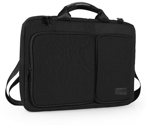 ProChosen Computer Bag, 14.1-15.6-16 Inch Multifuntional Business Computer Bag, Unisex Spacious Computer Sleeve Shoulder Messenger Bag for Women and Men, Universal Nylon Briefcase Bag for Notebook