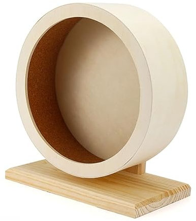 Roue d'exercice pour Hamster,Roue de Hamster,Jouet pour Petits Animaux Roue,Roue d'exercice Silencieuse en Bois pour Hamster,pour Hamsters,Gerbilles,Souris de Compagnie,Souris Blanches
