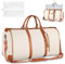Reisetasche Faltbar, Faltbare Reisetasche Handgepäck, PU Foldy Bag, Foldable Travel Bag, Carry On Bag Groß, Multifunktionale Reisetasche Damen Wasserdichter für Aufbewahrung von Reisekleidung(Weiß)