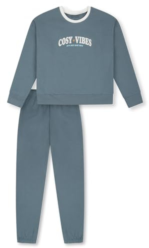 Schiesser Mädchen Schlafanzug Set Pyjama warme Qualitäten Sweat - Größe 140 bis 176