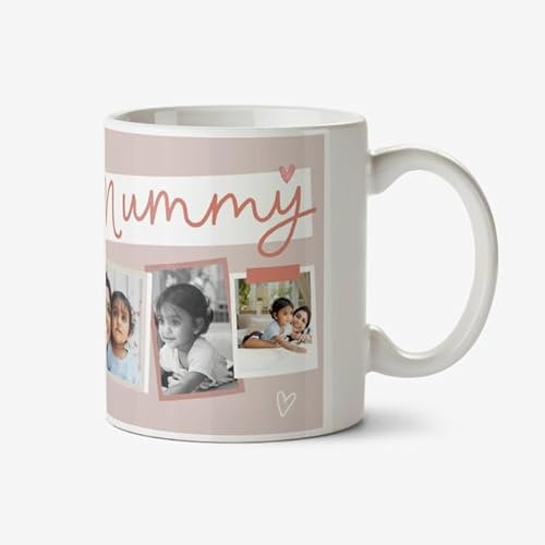 EKAM Personalised Coffee Mug - 11oz Coffee Cup - Add Your Photos and Text - Present for Mum - Gift for Mother's Day - Gift Cup Mother's Day Mom Mum Granny - Tea Mug (Design 03)