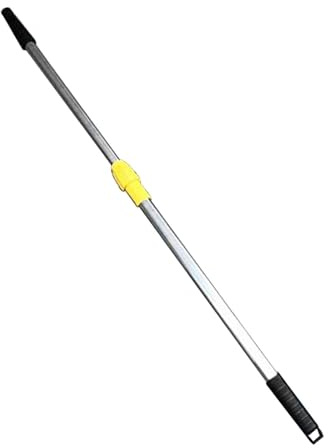 Dickly Telescopic Pole for Rakes, Telescopic Rod, Ergonomic Handle, Adjustable Length, Stainless Steel Telescopic Stick for Metal Rakes