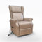 Bissolo Casa Poltrona Relax Elettrica, 2 Motori, Alzapersona, Tessuto Beige, 72,5x94x109 cm