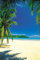 Empire 106711 Palm Beach into The Blue, Poster/Plakat ca. 91.5 x 61 cm