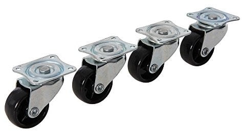 Fixman 156197 Light Duty pivotantes Roulettes – Lot de 4, 41mm