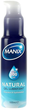 MANIX Natural (100mL): Lubrifiant sans paraben composé à partir d'ingrédients naturels / compatible avec les préservatifs
