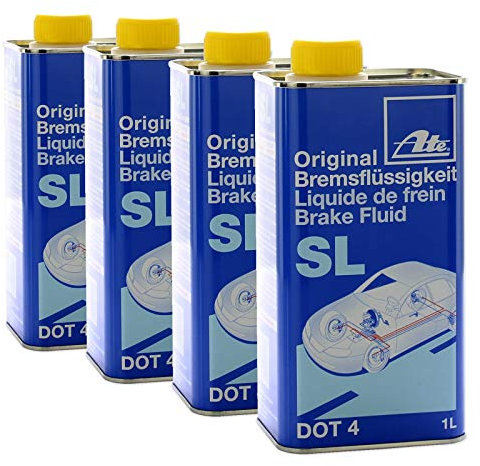 ATE 4X ORIGINAL Bremsflüssigkeit Brake Fluid SL DOT4 1 Liter // 03.9901-5802.2