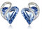 Leafael Infinity Liebe Herz Geburtsstein Ohrringe für Frauen, Kristall-Ohrstecker mit Premium-Kristallen, Allergie-freien Schmuck für Frauen mit Geschenk-Box, Silber-Ton Geburtsstein damenohrringe