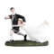 Funny Couple Rugby Figurine Wedding Cake Topper Romantic Dancing Bride Couple Figurine Wedding Cake Topper Decoration