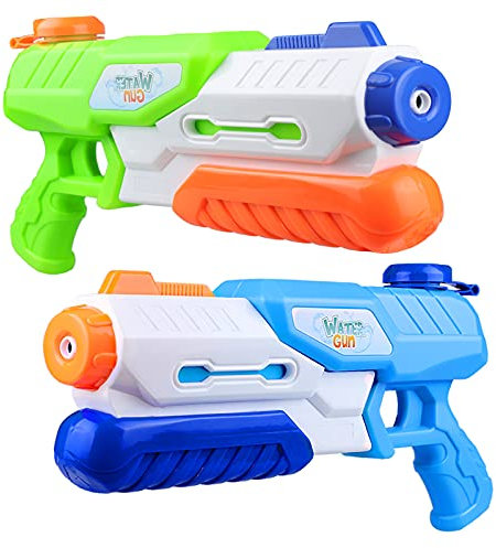 Yojoloin Water Pistol,2 Pack Water Gun for Kids Adults,1200ml Powerful Water Blaster Pistols,Outdoor Games Garden Beach Summer Party Swimming Pool Game for Children