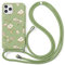 Yoedge Custodia con Cordino per Apple iPhone 11 Pro Max 6,5, Cover con Collana Practical Stylish, con Cordoncino da Indossare, Soft TPU Antiscivolo Bumper Custodia per iPhone 11 Pro Max, Fiore 2