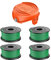 A6486 Rasentrimmer Fadenspule Ersatzspule für Black and Decker 2mm Rasentrimmerspulen für Rasentrimmer GL9035-QS, GL7033, GL8033-QS, STC5433PC-QW, STC5433B-QW (4+1)