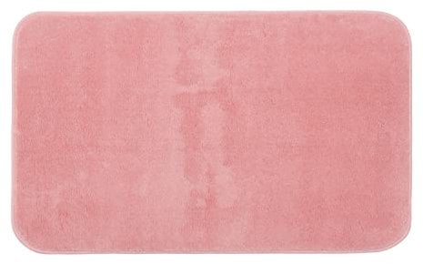 Gözze - Premium Rutschfester Badteppich, RIO, 100% Microfaser, 60 x 100 cm - Altrosa