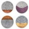 Villa d'Este Home Tivoli Set 4 Piatti piani in ceramica 27 cm, Switch
