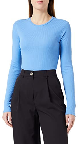 PIECES Damen Pcruka Ls Top Noos Bc, Marina, XS