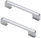 MACHSWON 5pcs Door Handles 128mm Hole Center Bright Chrome American Style Zinc Alloy Drawer Cupboard Wardrobe Door Handle Kitchen Hardware Cabinet Pulls
