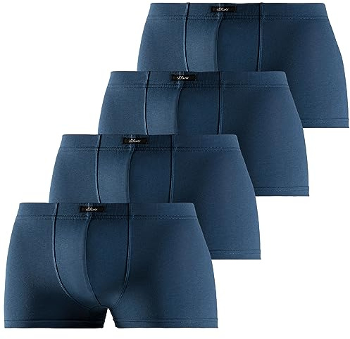 s.Oliver 4er Pack Boxershorts in der Dose (DE/NL/SE/PL, Alphanumerisch, L, Regular, Regular, Navy)