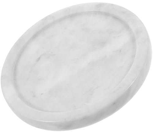 Zerodeko Plateau Décoratif, Plateau à Bijoux Rond en Marbre, Plateau à Bijoux Simple Nordique pour La Maison, Salle De Bain, Cadeau d'anniversaire pour Dames