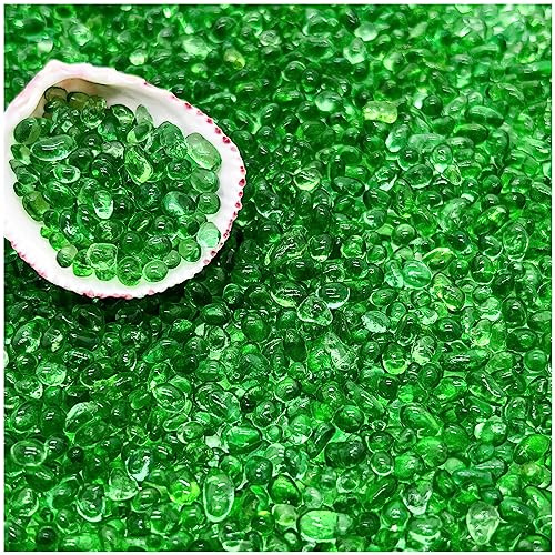 BXI 2.2 Lbs Small Aquarium Substrate Gravel Sand, Polished Smooth Fish Tank Gravel, Colorfast Uncoated Vibrant Blue Sea Glass, Decorative Stones for Vase Fillers, Fairy Garden, Potted Plants
