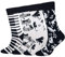 Wish Island Herren 4/5 Packungen Lustige Crazy Animal Baumwolle Casual Crew Socken, Musik Klavier Katze - 4 Paar, 39-41.5 EU