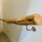 ZJIEX ILOOXI Handlauf Holz Treppengeländer 80cm 100cm 120cm Handläufe for Treppen Massivholz Wandhandlauf for Innen Außen Brüstung Bausatz Mit Wandhalterung(100cm)