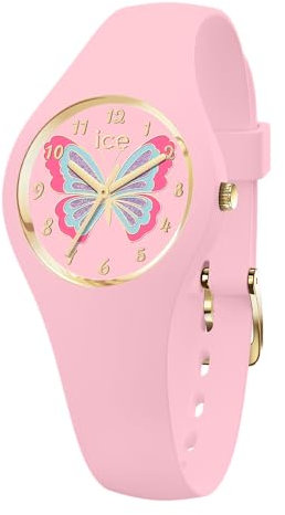 ICE-WATCH - Ice Fantasia Butterfly Rosy - Montre Rose pour Fille avec Bracelet en Plastique - 021954 (Extra Small)