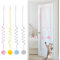 JYTDBCS Hanging Door Cat Plush Toy - Interactive Coral Reef Toy With Bell - Indoor Kitten Hunting Workout，cat toy hanging from door，door hanging cat toy