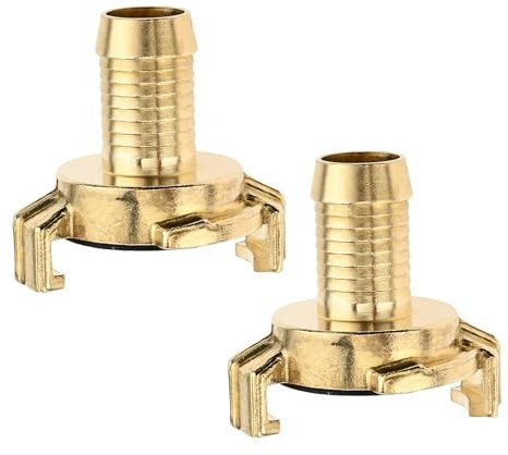 BOWAREPRO Geka Lot de 2 raccords rapides 3/4 en laiton, raccord rapide Geka 3/4, raccord de tuyau avec douille 3/4 (19 mm)