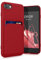 kwmobile Handyhülle kompatibel mit Apple iPhone SE (2022) / iPhone SE (2020) / iPhone 8 / iPhone 7 Hülle - Handy Cover mit Fach für Karten - in Dark Rose