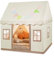 Rouwthio Kids Play Tent Play House Tent Kids for Play and Relax, Playing Foldable Kids Indoor/Outdoor Tent with Small Windows, Door Curtains and Mat