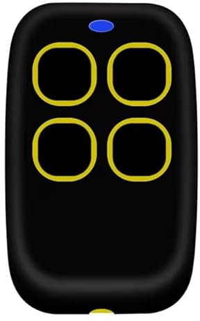 ELLEDI' | TELECOMANDO UNIVERSALE PER CANCELLO | FREQUENZA 433MHz | RADIOCOMANDO 433MHZ PER CANCELLI A CODICE FISSO | FIXED CODE | TASTI GRANDI | BATTERIA INCLUSA (GIALLO)