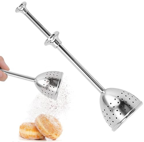 Mehl-Staubwedel zum Backen – Löffel Puderzuckerstreuer, Puderzuckerstreuer