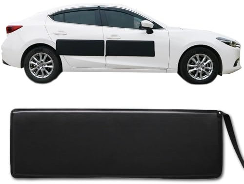2 Piezas Protector Puerta Coche, Removible Magnética Protección Lateral de Vehículos, Protectores Abolladura Anti Choques para Garaje (87x32cm) (Negro, 87x32cm)