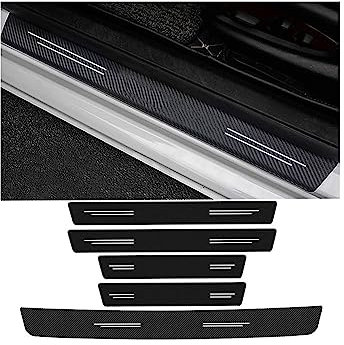 Stoßstangenschutz fürs Auto Auto Einstiegsleisten Schutz Hinten Stoßstange Stamm Schwelle AntiScratch Aufkleber für Toyota für Land für Cruiser 200 J200 LC200 100 J 100 LC 100(5pcs)