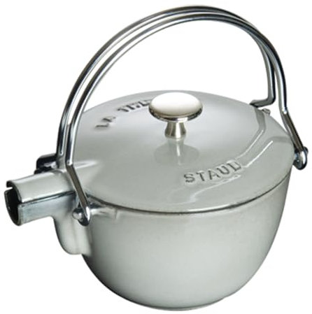 STAUB 40509-420-0 Cast Iron Tea Pot, Graphite Grey