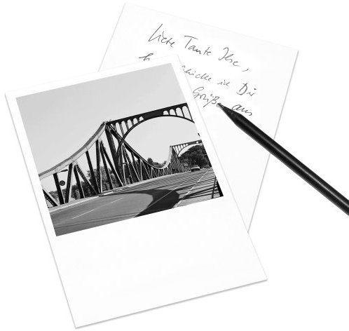 Postkarte Potsdam im Retro-Stil - Motiv: Glienicker Brücke